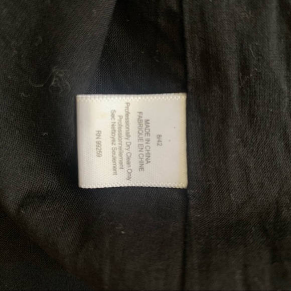 Vera Wang Lavendar Label Navy Silk Jacket (Sz 8) - Picture 6 of 6